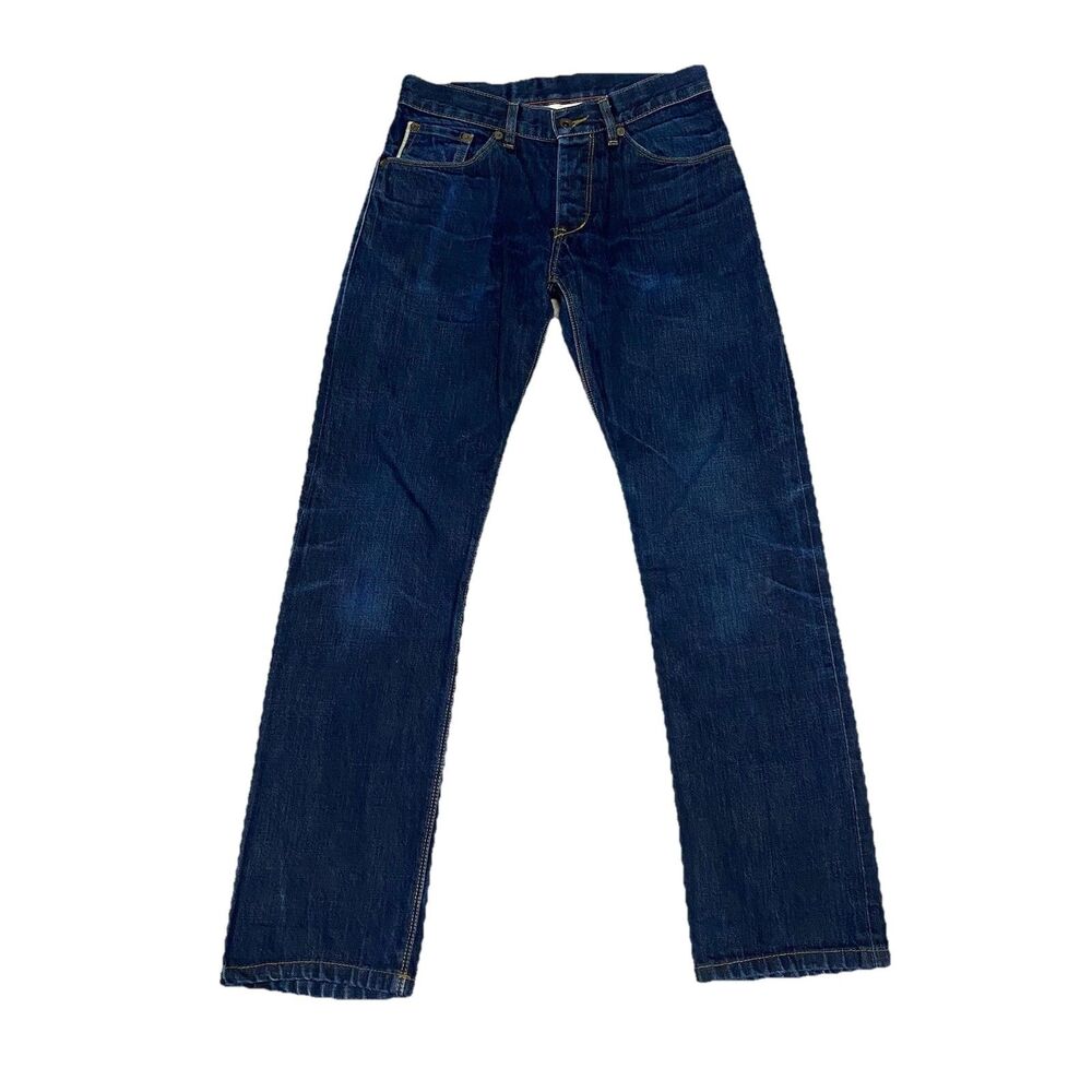 Raleigh Denim Jones Selvedge Jeans Mens 28x28 Blue White Oak Cone Made in USA